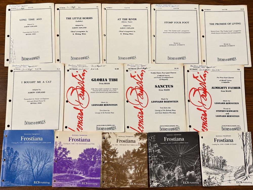 Vintage Aaron Copland Leonard Bernstein Choral Sheet Music Boosey Hawkes Lot 11